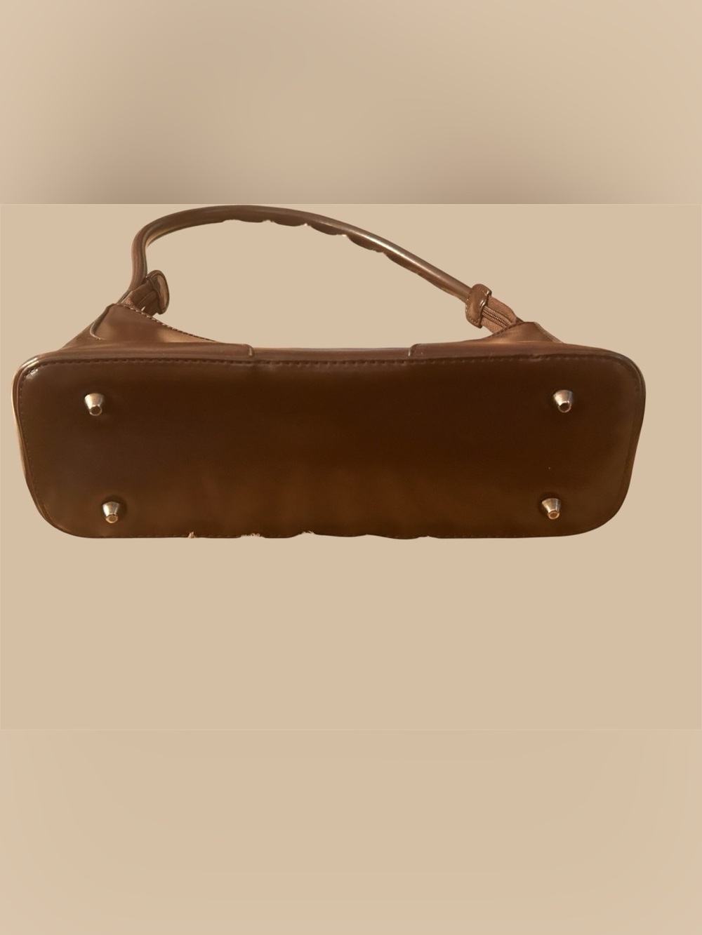 Vera Pelle Daniel Moda small Dark Brown Shoulder Bag EUC #y2k - Picture 4 of 8